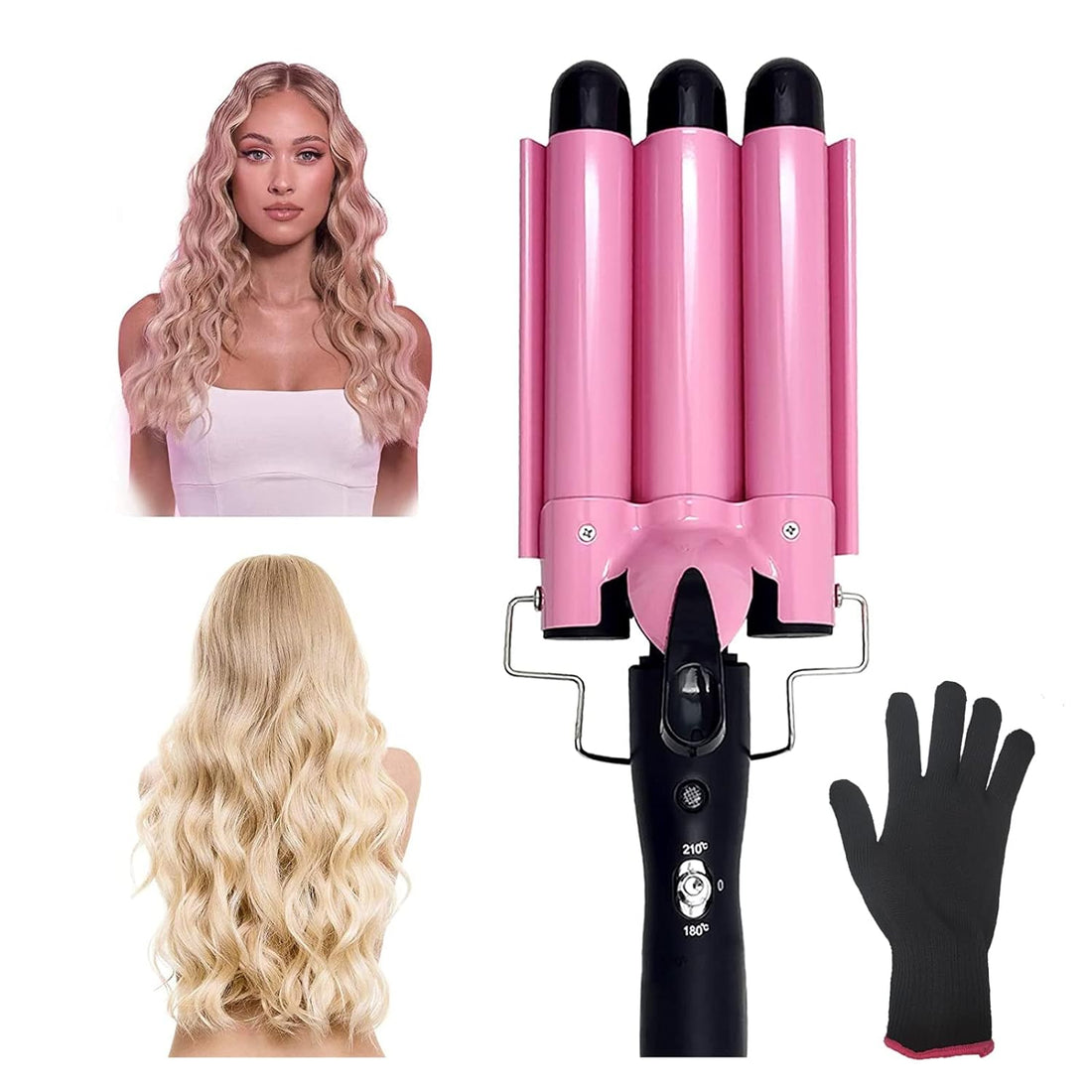 Triple-Barrel Hair Curler