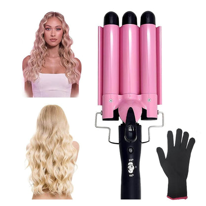 Triple-Barrel Hair Curler