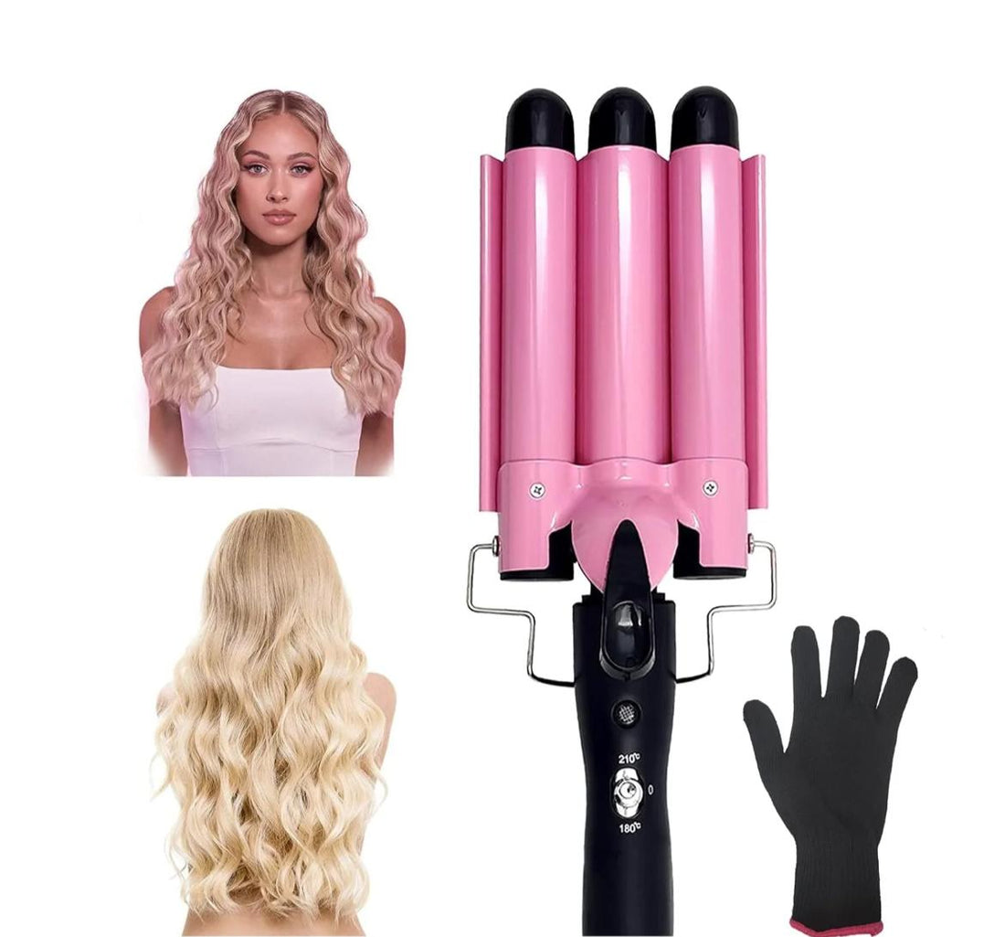 Triple-Barrel Hair Curler