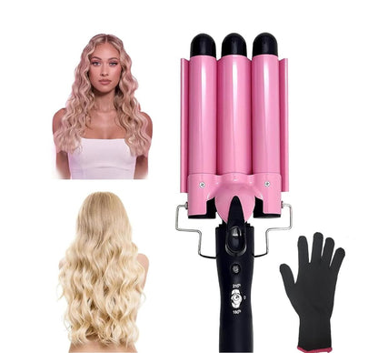 Triple-Barrel Hair Curler