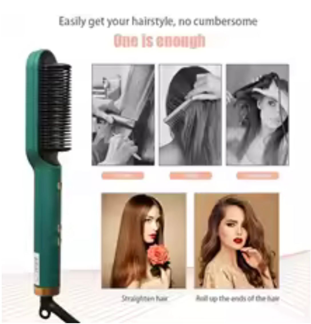 Portable Hair Straightener Brush
